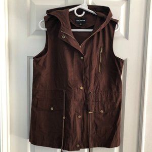 Zenana Outfitters Sleeveless Military Vest Jacket